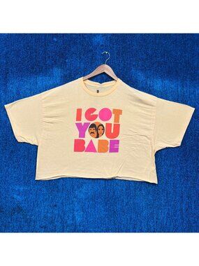 Sonny and Cher “I Got You Babe” Oversized Crop Top Size Extra Large